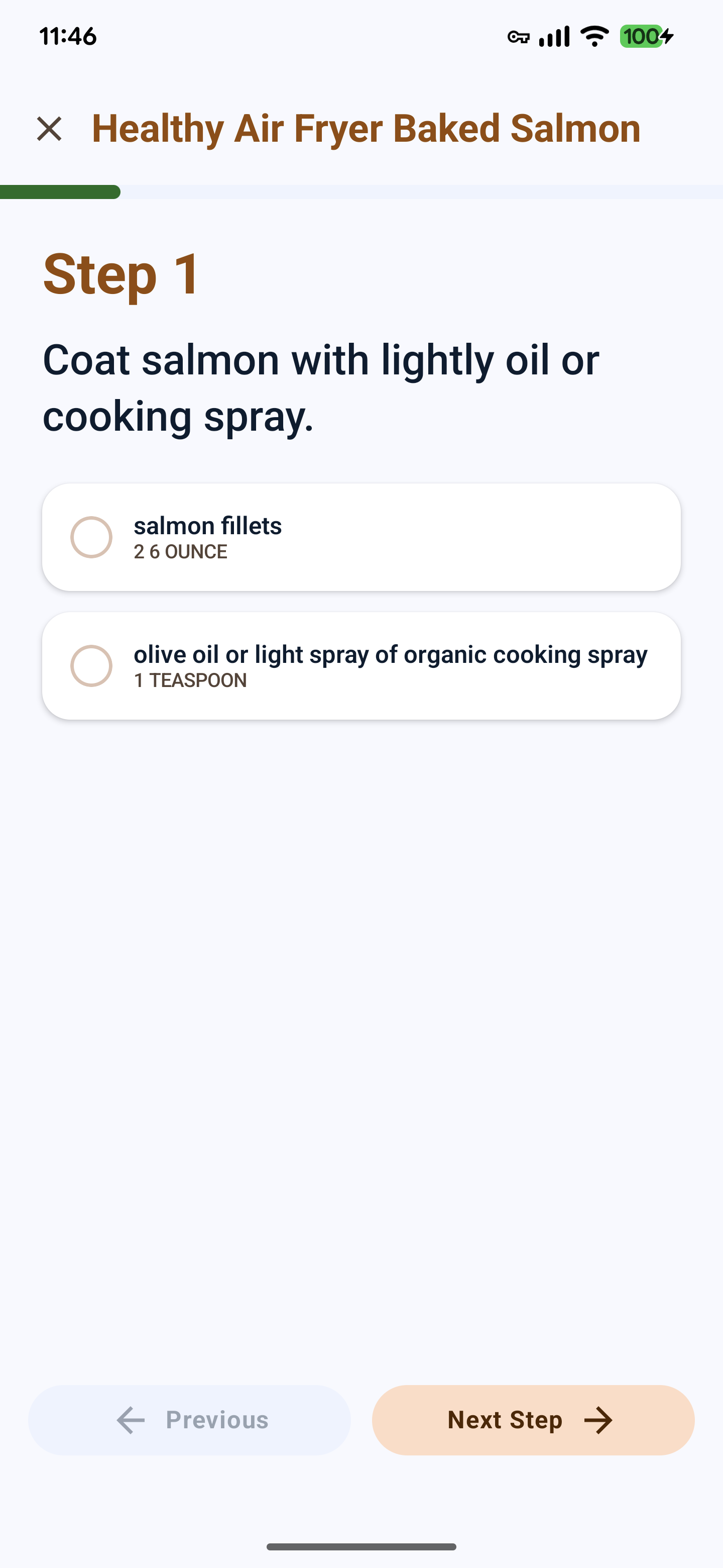 Cook Mode