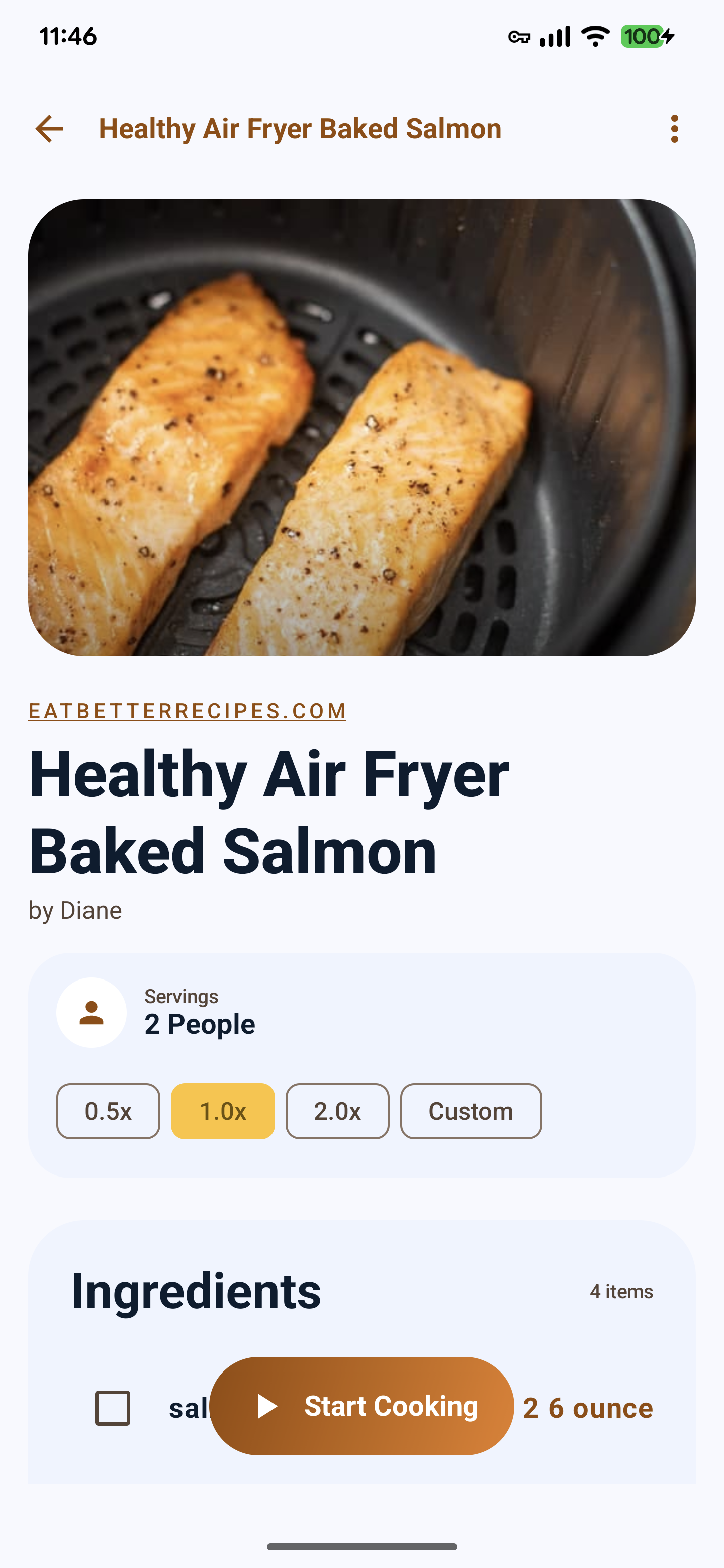 Ingredient Scaling